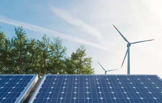 Home 32 Solar panel and wind turbine manufacturing utilizing Ultrahivac vacuum equipment.